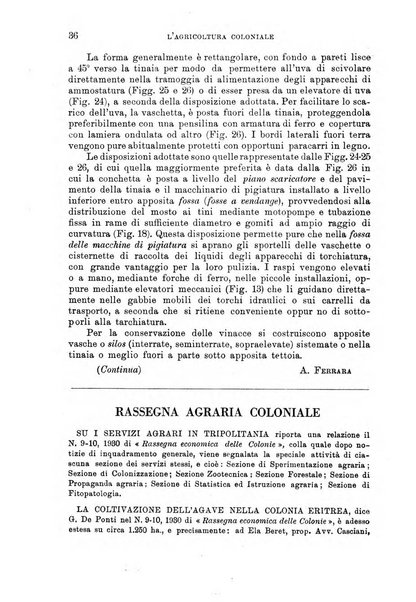 L'agricoltura coloniale organo dell'Istituto agricolo coloniale italiano e dell'Ufficio agrario sperimentale dell'Eritrea