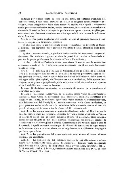 L'agricoltura coloniale organo dell'Istituto agricolo coloniale italiano e dell'Ufficio agrario sperimentale dell'Eritrea