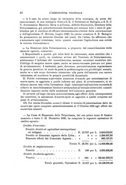 L'agricoltura coloniale organo dell'Istituto agricolo coloniale italiano e dell'Ufficio agrario sperimentale dell'Eritrea