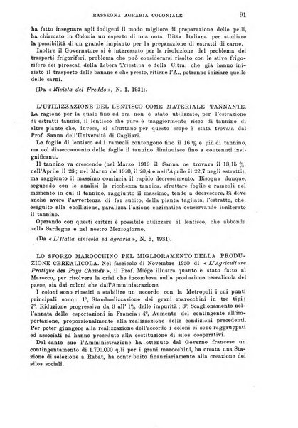 L'agricoltura coloniale organo dell'Istituto agricolo coloniale italiano e dell'Ufficio agrario sperimentale dell'Eritrea