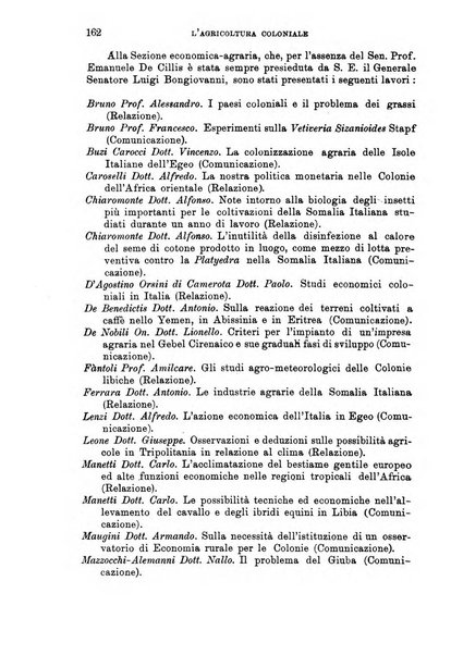 L'agricoltura coloniale organo dell'Istituto agricolo coloniale italiano e dell'Ufficio agrario sperimentale dell'Eritrea