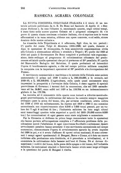 L'agricoltura coloniale organo dell'Istituto agricolo coloniale italiano e dell'Ufficio agrario sperimentale dell'Eritrea