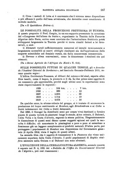 L'agricoltura coloniale organo dell'Istituto agricolo coloniale italiano e dell'Ufficio agrario sperimentale dell'Eritrea