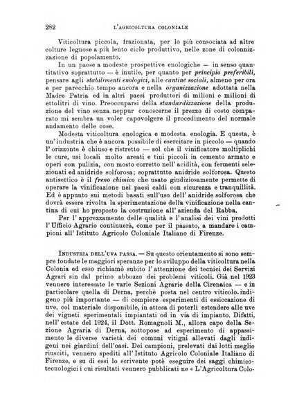 L'agricoltura coloniale organo dell'Istituto agricolo coloniale italiano e dell'Ufficio agrario sperimentale dell'Eritrea