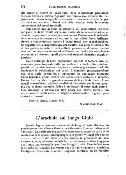 L'agricoltura coloniale organo dell'Istituto agricolo coloniale italiano e dell'Ufficio agrario sperimentale dell'Eritrea