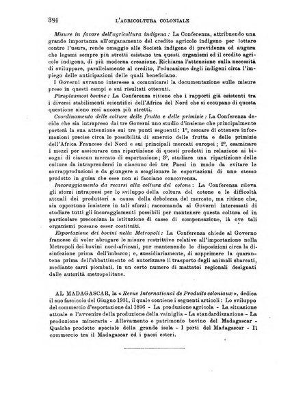 L'agricoltura coloniale organo dell'Istituto agricolo coloniale italiano e dell'Ufficio agrario sperimentale dell'Eritrea