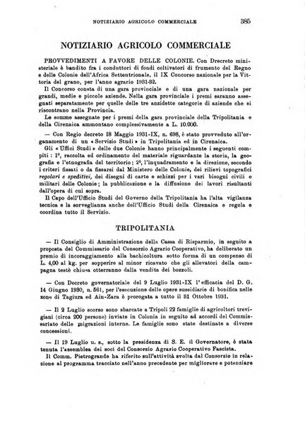 L'agricoltura coloniale organo dell'Istituto agricolo coloniale italiano e dell'Ufficio agrario sperimentale dell'Eritrea