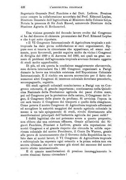 L'agricoltura coloniale organo dell'Istituto agricolo coloniale italiano e dell'Ufficio agrario sperimentale dell'Eritrea