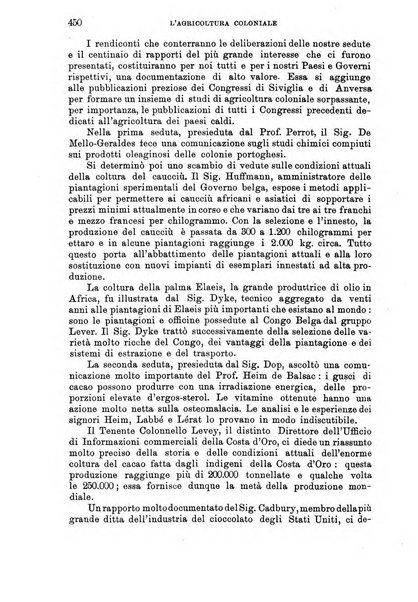 L'agricoltura coloniale organo dell'Istituto agricolo coloniale italiano e dell'Ufficio agrario sperimentale dell'Eritrea