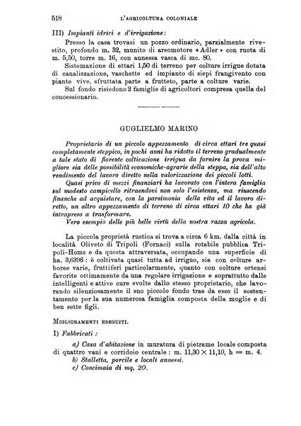 L'agricoltura coloniale organo dell'Istituto agricolo coloniale italiano e dell'Ufficio agrario sperimentale dell'Eritrea