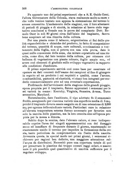 L'agricoltura coloniale organo dell'Istituto agricolo coloniale italiano e dell'Ufficio agrario sperimentale dell'Eritrea