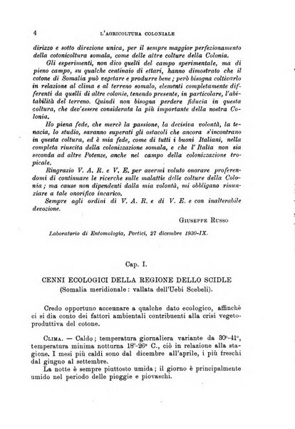 L'agricoltura coloniale organo dell'Istituto agricolo coloniale italiano e dell'Ufficio agrario sperimentale dell'Eritrea