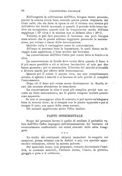 L'agricoltura coloniale organo dell'Istituto agricolo coloniale italiano e dell'Ufficio agrario sperimentale dell'Eritrea