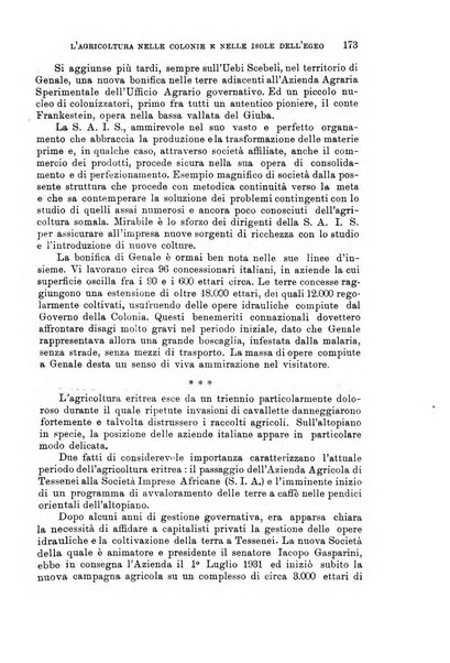 L'agricoltura coloniale organo dell'Istituto agricolo coloniale italiano e dell'Ufficio agrario sperimentale dell'Eritrea