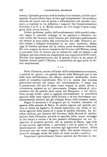 L'agricoltura coloniale organo dell'Istituto agricolo coloniale italiano e dell'Ufficio agrario sperimentale dell'Eritrea