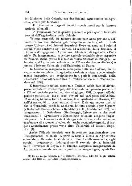 L'agricoltura coloniale organo dell'Istituto agricolo coloniale italiano e dell'Ufficio agrario sperimentale dell'Eritrea