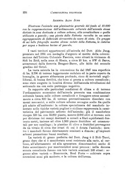 L'agricoltura coloniale organo dell'Istituto agricolo coloniale italiano e dell'Ufficio agrario sperimentale dell'Eritrea