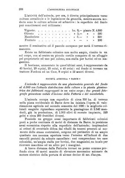 L'agricoltura coloniale organo dell'Istituto agricolo coloniale italiano e dell'Ufficio agrario sperimentale dell'Eritrea