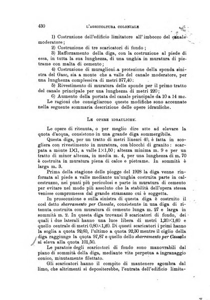 L'agricoltura coloniale organo dell'Istituto agricolo coloniale italiano e dell'Ufficio agrario sperimentale dell'Eritrea