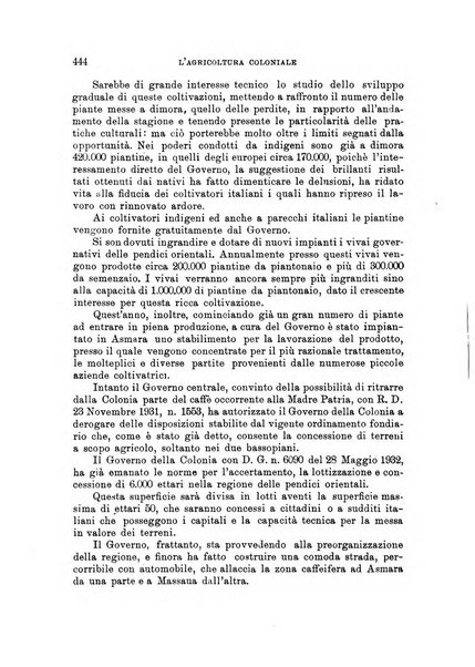 L'agricoltura coloniale organo dell'Istituto agricolo coloniale italiano e dell'Ufficio agrario sperimentale dell'Eritrea