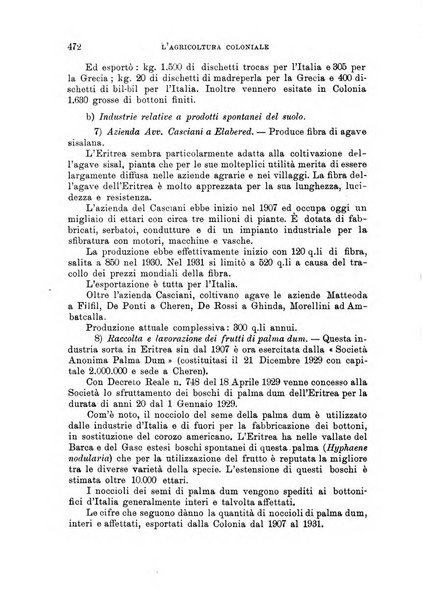 L'agricoltura coloniale organo dell'Istituto agricolo coloniale italiano e dell'Ufficio agrario sperimentale dell'Eritrea