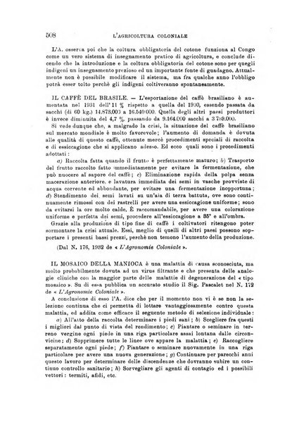 L'agricoltura coloniale organo dell'Istituto agricolo coloniale italiano e dell'Ufficio agrario sperimentale dell'Eritrea