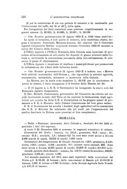 L'agricoltura coloniale organo dell'Istituto agricolo coloniale italiano e dell'Ufficio agrario sperimentale dell'Eritrea