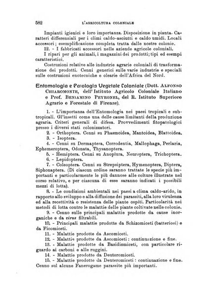 L'agricoltura coloniale organo dell'Istituto agricolo coloniale italiano e dell'Ufficio agrario sperimentale dell'Eritrea