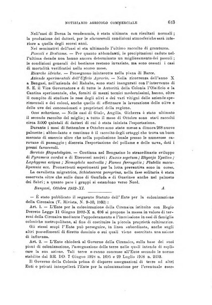 L'agricoltura coloniale organo dell'Istituto agricolo coloniale italiano e dell'Ufficio agrario sperimentale dell'Eritrea