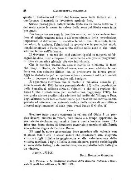 L'agricoltura coloniale organo dell'Istituto agricolo coloniale italiano e dell'Ufficio agrario sperimentale dell'Eritrea