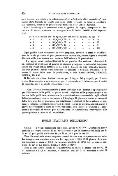 L'agricoltura coloniale organo dell'Istituto agricolo coloniale italiano e dell'Ufficio agrario sperimentale dell'Eritrea