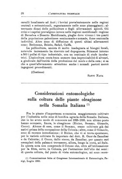 L'agricoltura coloniale organo dell'Istituto agricolo coloniale italiano e dell'Ufficio agrario sperimentale dell'Eritrea