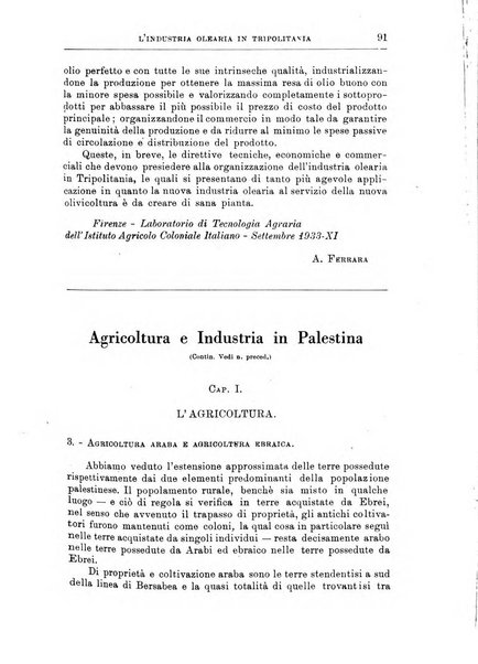 L'agricoltura coloniale organo dell'Istituto agricolo coloniale italiano e dell'Ufficio agrario sperimentale dell'Eritrea