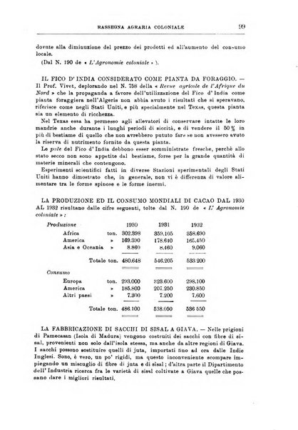 L'agricoltura coloniale organo dell'Istituto agricolo coloniale italiano e dell'Ufficio agrario sperimentale dell'Eritrea