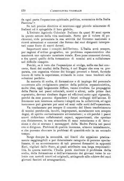 L'agricoltura coloniale organo dell'Istituto agricolo coloniale italiano e dell'Ufficio agrario sperimentale dell'Eritrea