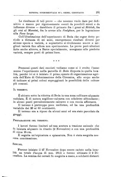 L'agricoltura coloniale organo dell'Istituto agricolo coloniale italiano e dell'Ufficio agrario sperimentale dell'Eritrea