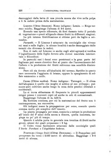 L'agricoltura coloniale organo dell'Istituto agricolo coloniale italiano e dell'Ufficio agrario sperimentale dell'Eritrea