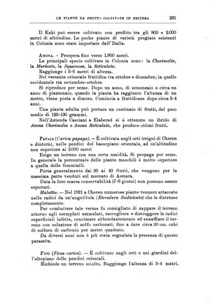 L'agricoltura coloniale organo dell'Istituto agricolo coloniale italiano e dell'Ufficio agrario sperimentale dell'Eritrea