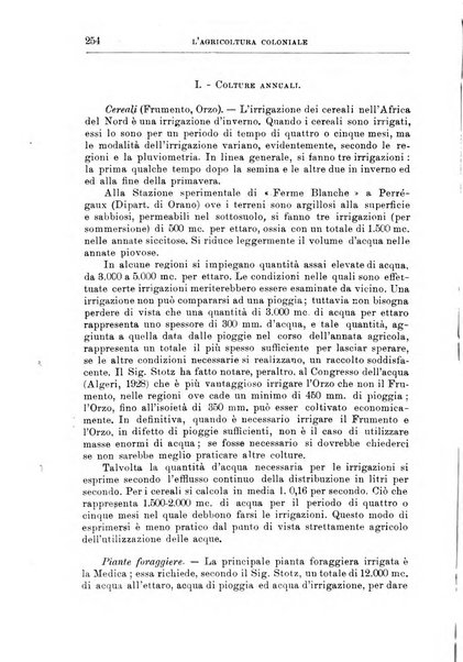 L'agricoltura coloniale organo dell'Istituto agricolo coloniale italiano e dell'Ufficio agrario sperimentale dell'Eritrea