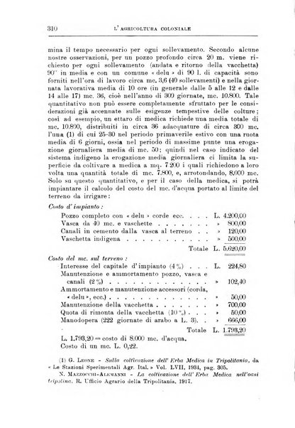 L'agricoltura coloniale organo dell'Istituto agricolo coloniale italiano e dell'Ufficio agrario sperimentale dell'Eritrea