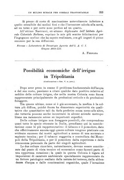 L'agricoltura coloniale organo dell'Istituto agricolo coloniale italiano e dell'Ufficio agrario sperimentale dell'Eritrea