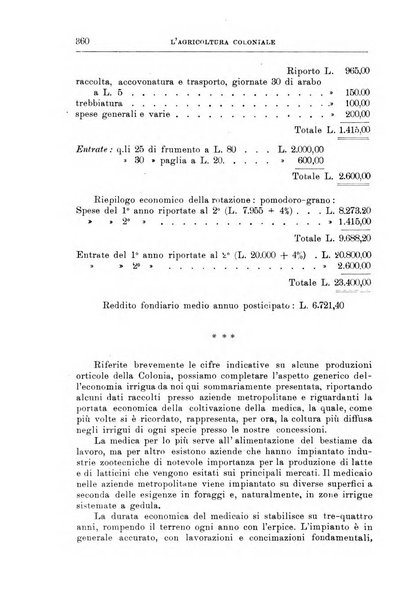 L'agricoltura coloniale organo dell'Istituto agricolo coloniale italiano e dell'Ufficio agrario sperimentale dell'Eritrea