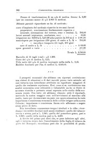 L'agricoltura coloniale organo dell'Istituto agricolo coloniale italiano e dell'Ufficio agrario sperimentale dell'Eritrea