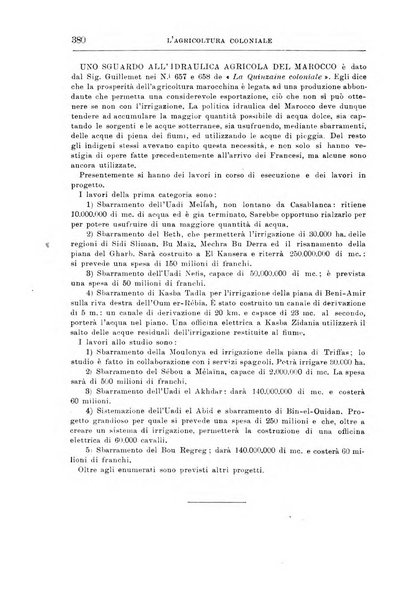 L'agricoltura coloniale organo dell'Istituto agricolo coloniale italiano e dell'Ufficio agrario sperimentale dell'Eritrea