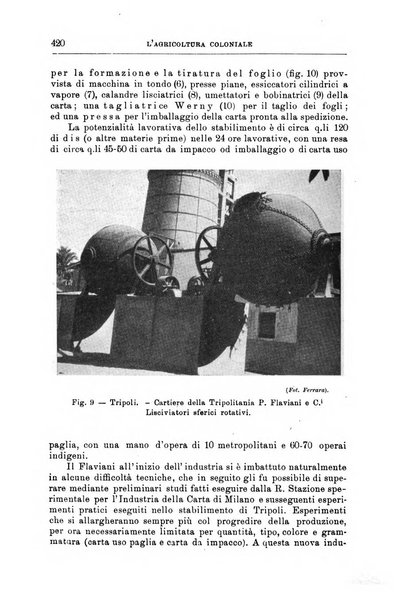 L'agricoltura coloniale organo dell'Istituto agricolo coloniale italiano e dell'Ufficio agrario sperimentale dell'Eritrea