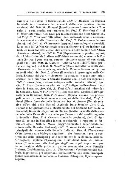 L'agricoltura coloniale organo dell'Istituto agricolo coloniale italiano e dell'Ufficio agrario sperimentale dell'Eritrea