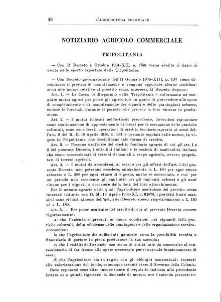 L'agricoltura coloniale organo dell'Istituto agricolo coloniale italiano e dell'Ufficio agrario sperimentale dell'Eritrea