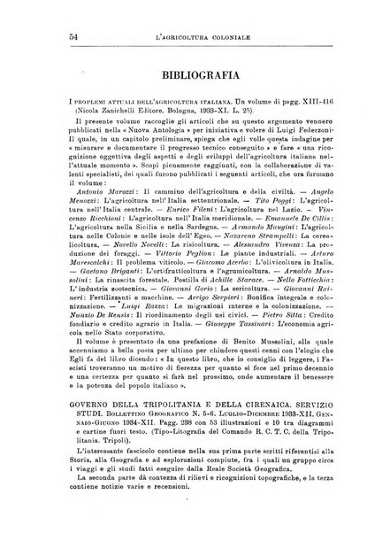 L'agricoltura coloniale organo dell'Istituto agricolo coloniale italiano e dell'Ufficio agrario sperimentale dell'Eritrea