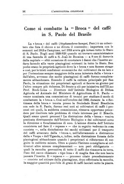 L'agricoltura coloniale organo dell'Istituto agricolo coloniale italiano e dell'Ufficio agrario sperimentale dell'Eritrea