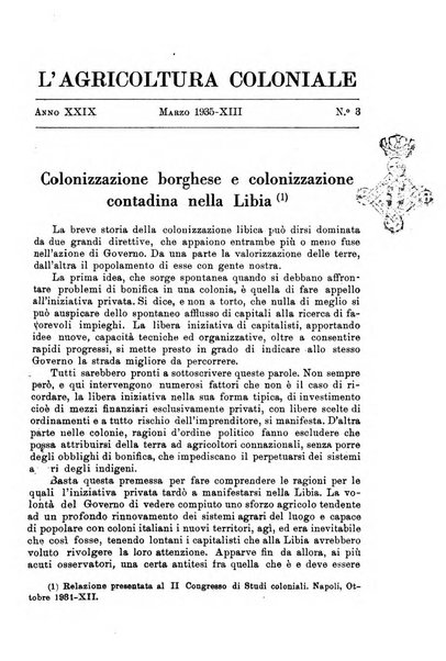 L'agricoltura coloniale organo dell'Istituto agricolo coloniale italiano e dell'Ufficio agrario sperimentale dell'Eritrea